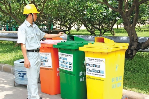 Waste sorting at source programme carried out in HCM City's industrial parks