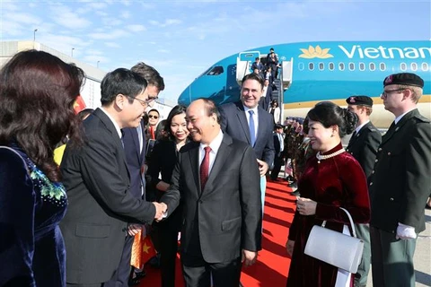 Prime Minister Nguyen Xuan Phuc arrives in Brussels 