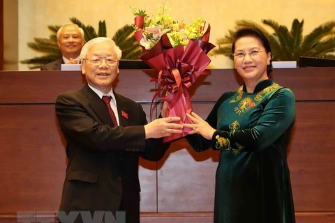 Foreign leaders congratulate President Nguyen Phu Trong