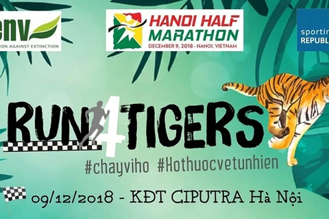 Run for tigers to take place in Hanoi next month