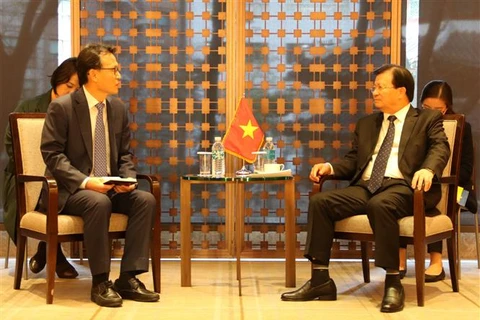 Deputy PM Trinh Dinh Dung busy with meetings in RoK