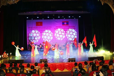 Art performance promotes Vietnam-Laos special friendship