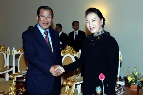 NA Chairwoman meets with Cambodia Prime Minister 