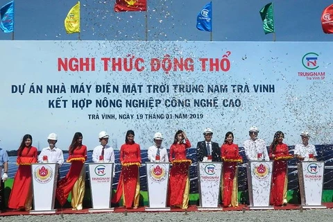 Work starts on 152.7-million-USD solar power plant in Tra Vinh