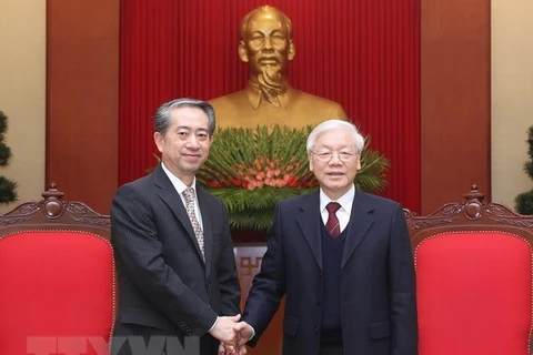 Vietnamese Party, State leader welcomes Chinese ambassador
