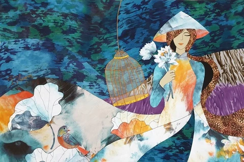 Artist uses art to quilt her dream