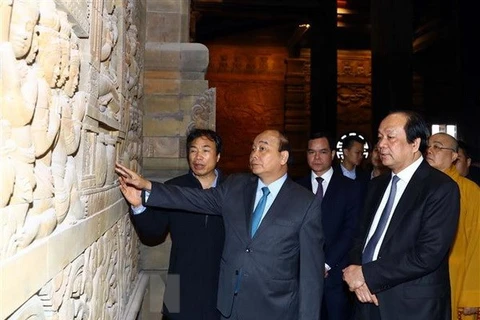 PM inspects preparations for UN Day of Vesak 2019 in Ha Nam