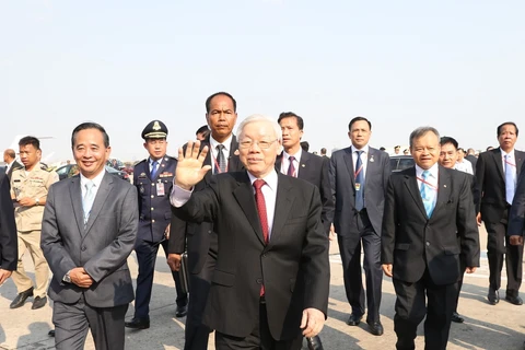 Leader starts state visit to Cambodia