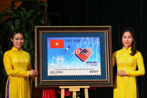 Stamp set issued to welcome DPRK-USA Summit