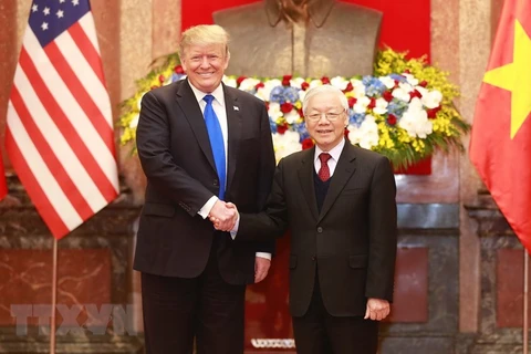 Top Vietnamese leader holds talks with US President 