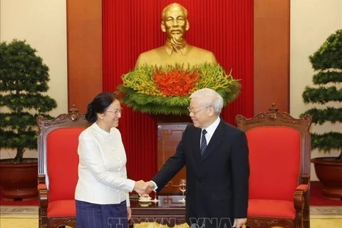 Leader Nguyen Phu Trong hosts Lao top legislator