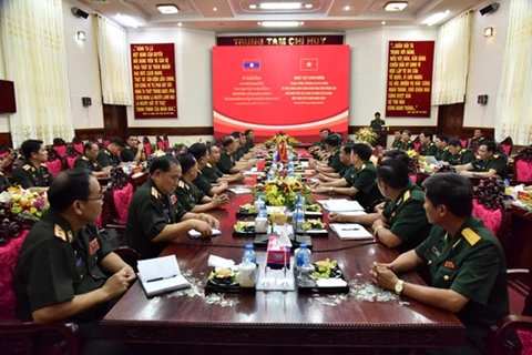 High-ranking delegation of Lao army visit Military Zone 9