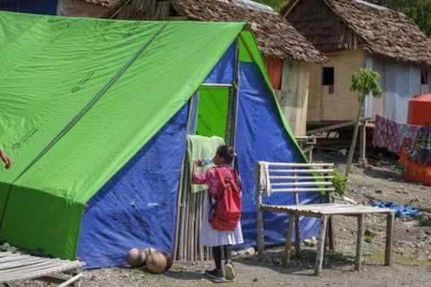 Thousands of kids still homeless six months after Indonesia quake-tsunami