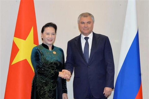 NA Chairwoman meets Chairman of Russia’s State Duma 