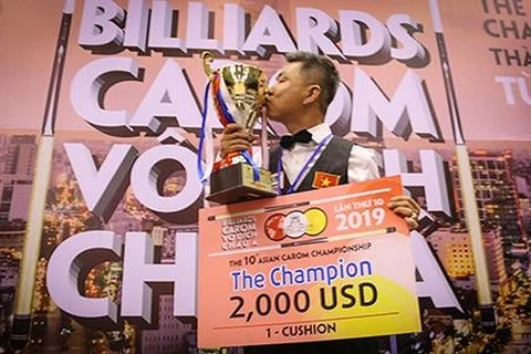 Vietnamese cueist wins tenth Asian Carom Champ