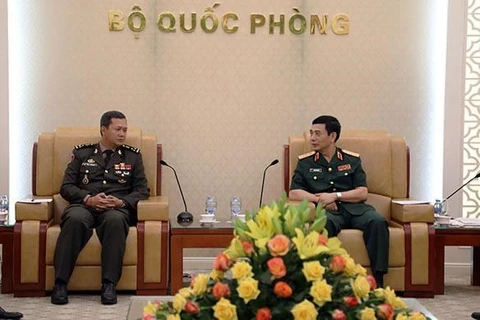 General Staff Chief welcomes Cambodian general in Hanoi