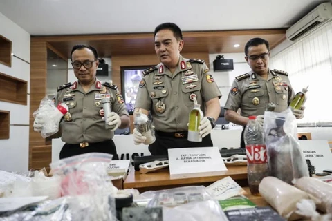  Indonesia arrests dozens of terror suspects ahead of poll results