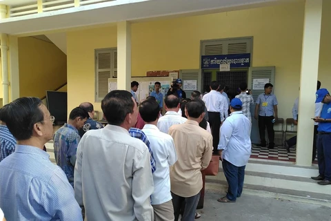 Local council elections held in Cambodia 