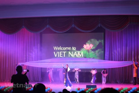 Vietnamese woman shines at beauty contest in Russia