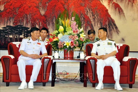 High-ranking naval delegation visits China