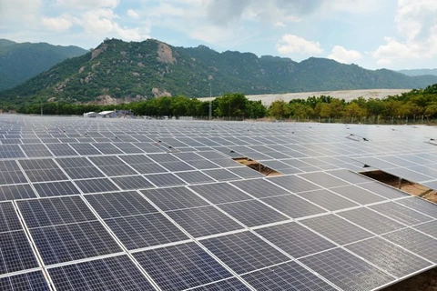 Another solar power plant generates electricity