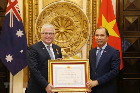 Friendship Order bestowed upon Australian Ambassador 