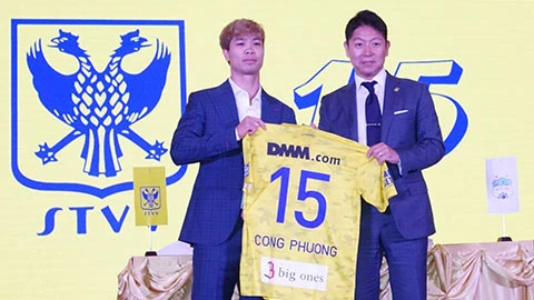 Striker Nguyen Cong Phuong signs deal with Belgian team