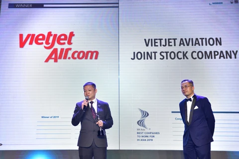 Vietjet among Vietnamese winners of ‘Best companies to work for in Asia’ award
