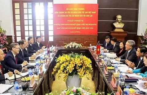 Vietnam, Laos step up judicial ties 