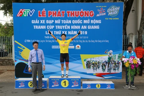 Korean cyclist wins third leg of An Giang TV cup’s women tournament 