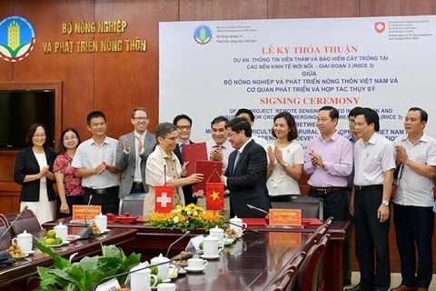 Switzerland helps Vietnam apply remote-sensing technology in rice production 