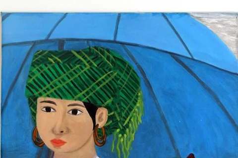 Painting by Vietnamese hearing-impaired artist on display in Italy