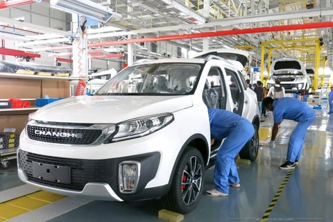 China-Myanmar joint venture rolls out first car assembled in Myanmar