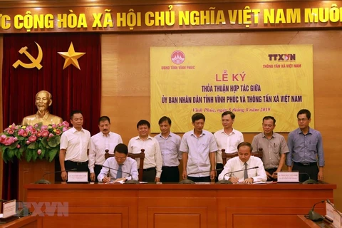 News agency, Vinh Phuc sign communication cooperation agreement 