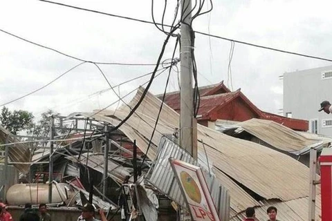 At least 13 injured as gas tanker explodes in Cambodia