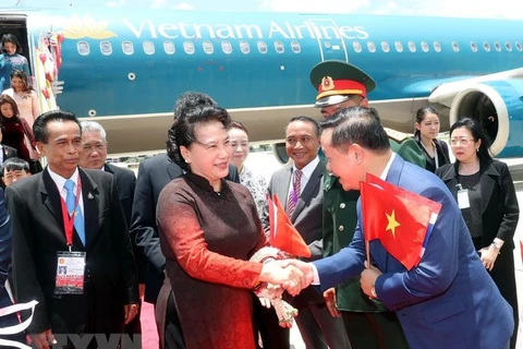 NA Chairwoman arrives in Bangkok for AIPA 40, Thailand visit