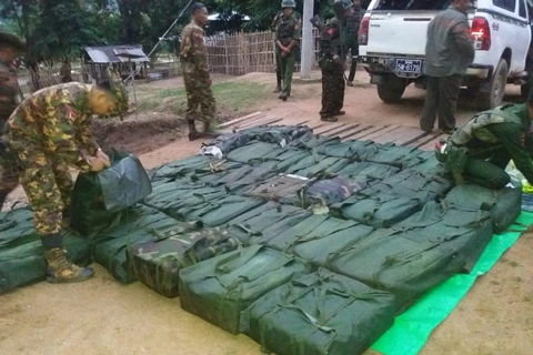 Myanmar seizes nearly 800kg of meth in Shan state