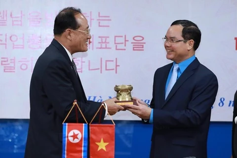 Vietnamese, DPRK trade unions boost collaboration