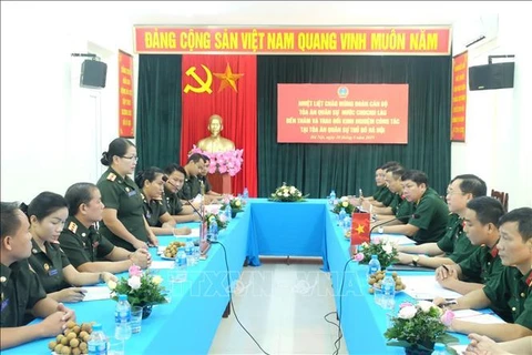 Vietnamese, Lao military courts step up experience exchange 