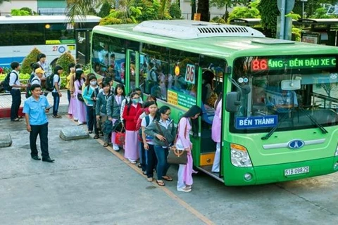 HCM City encourages people to use public transport 