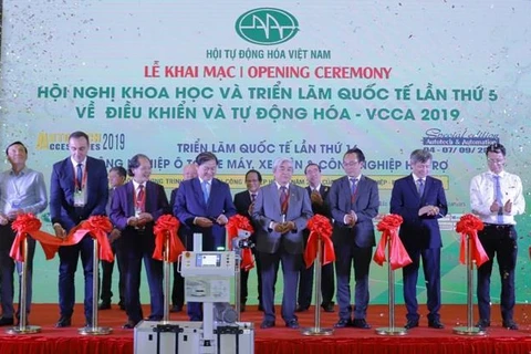 New, high-tech products displayed in Hanoi