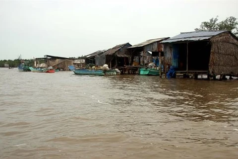 Mekong Delta coastal, river erosion becoming severe