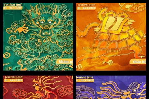Four sacred animals to represent Hue Festival 2020