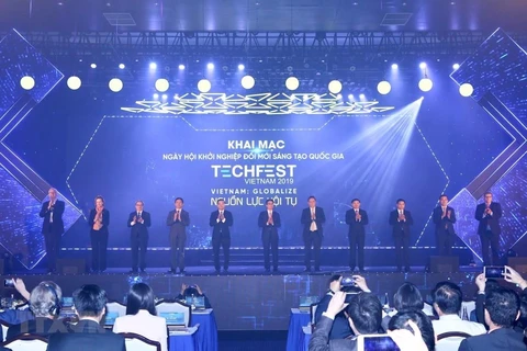 At the opening of the Techfest 2019 (Photo: VNA)