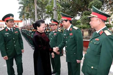 NA leader visits armed forces in Hai Phong city