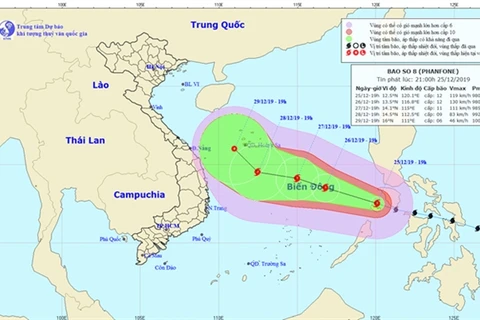 Typhoon Phanfone enters East Sea