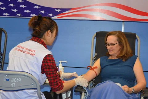 US Embassy hosts blood donation campaign