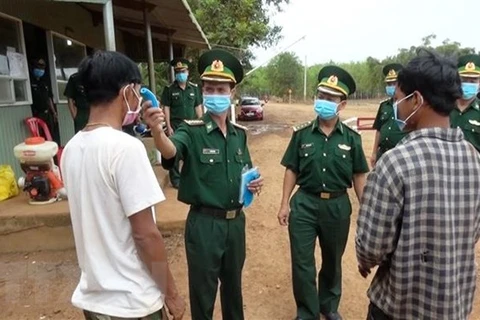 People entering Vietnam from Cambodia have to make medical declarations