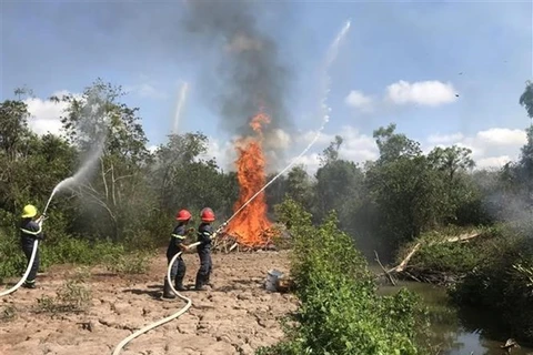 Hau Giang raises fire danger level to the highest