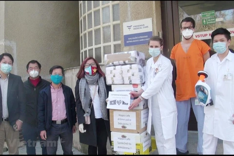 Vietnamese donate thousands of protective medical items to Czech hospitals